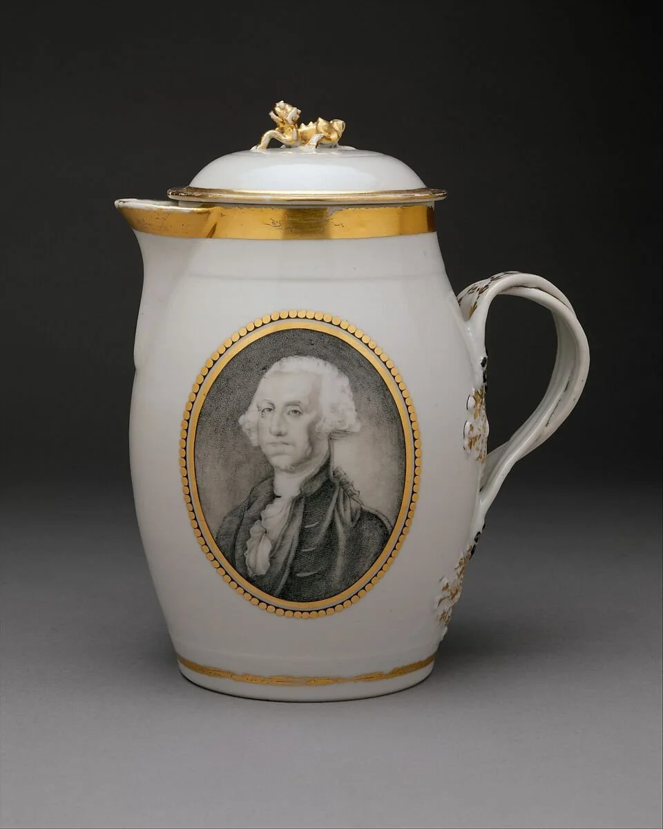 Toddy Jug, Porcelain, Chinese, for American market