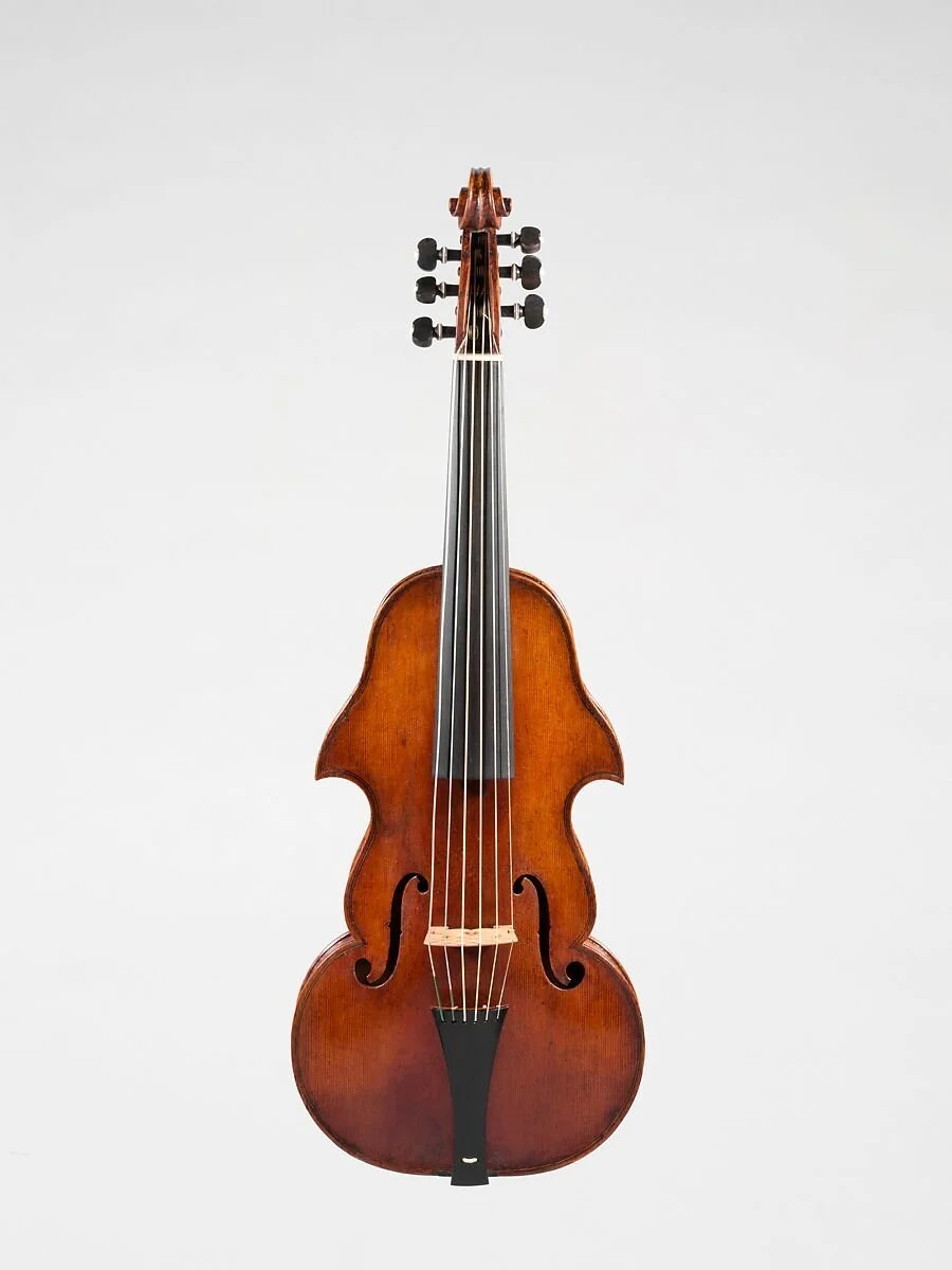 Viola d'Amore, Giovanni Grancino (Italian, Milan 1637–1709 Milan), Spruce, maple, ebony, bone, iron, Italian