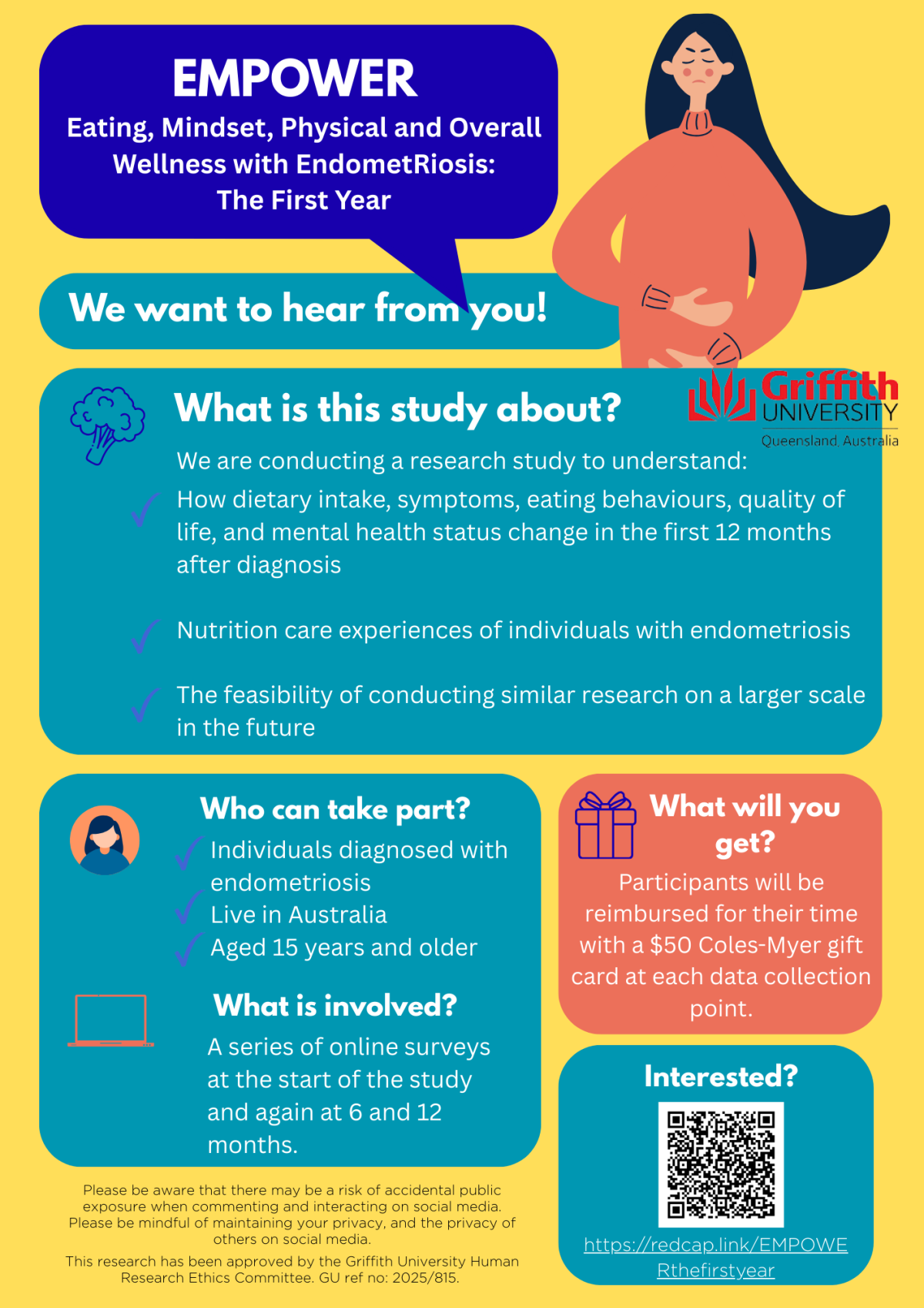 EMPOWER - Eating, Mindset, Physical and Overall Wellness with EndometRiosis: The First Year