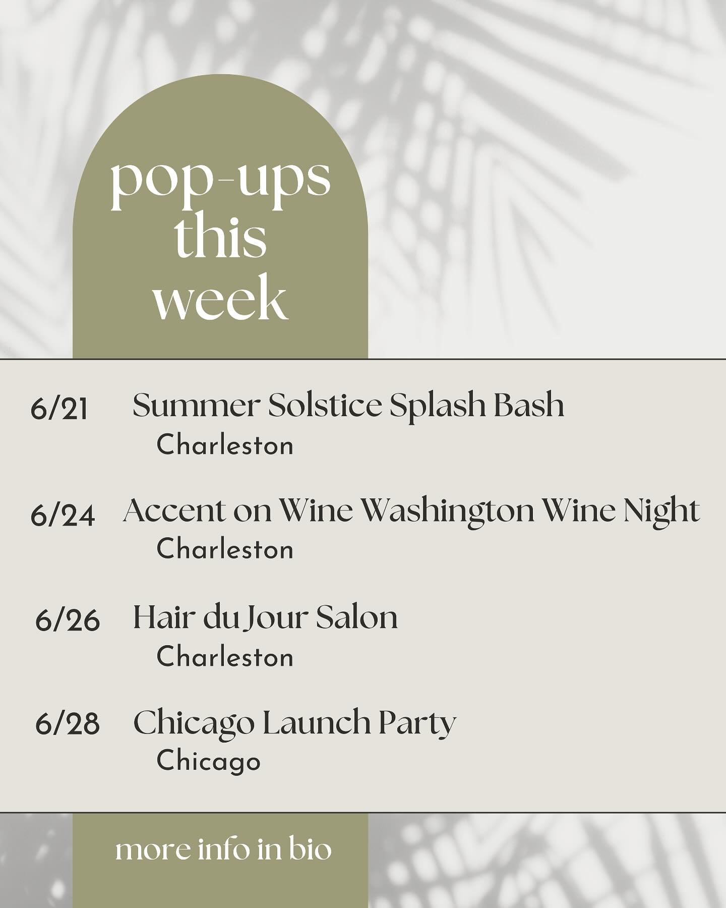 ✨pop-up alert ✨
Come find us this week!
Link in bio for appointments!

#charleston #chicago #permanentjewelry #popups