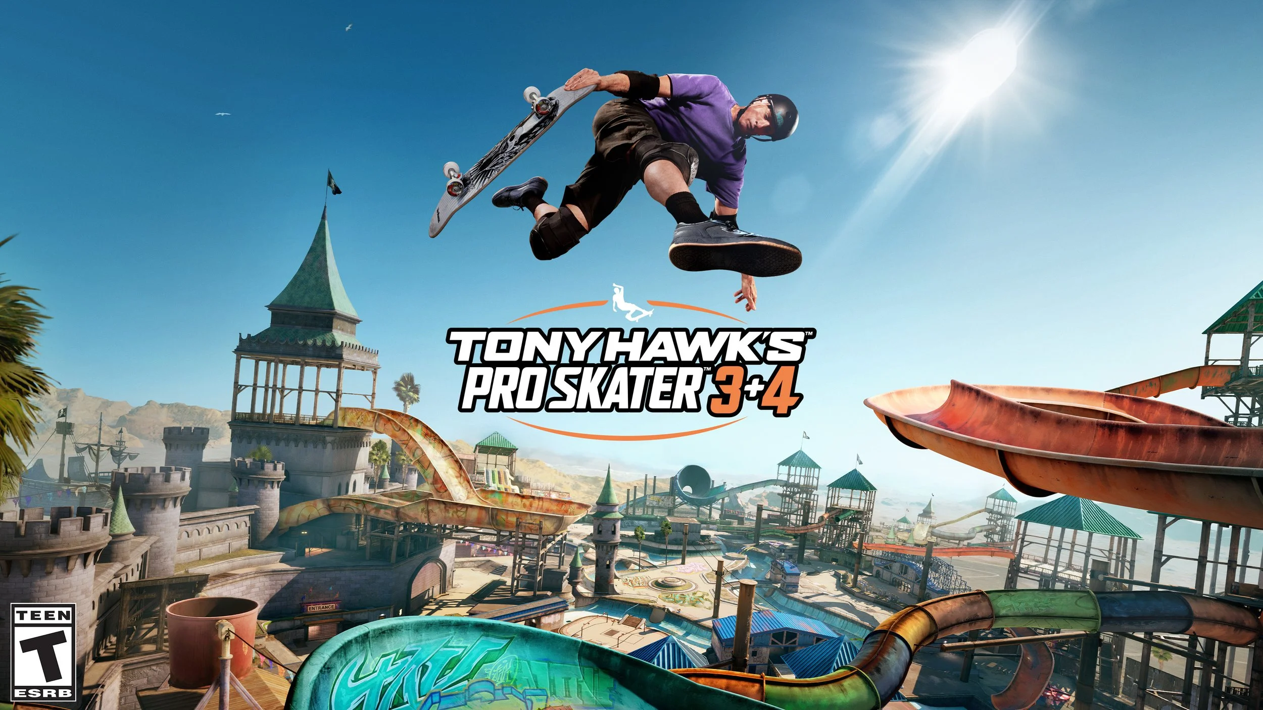 Tony Hawk pro skater 3 plus 4 game box art.