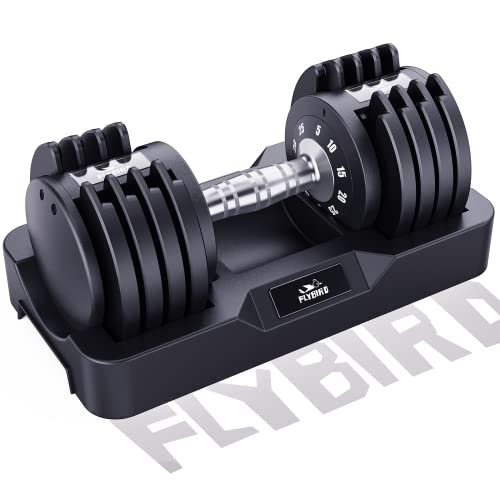 FLYBIRD Adjustable 25LB Single Dumbbell