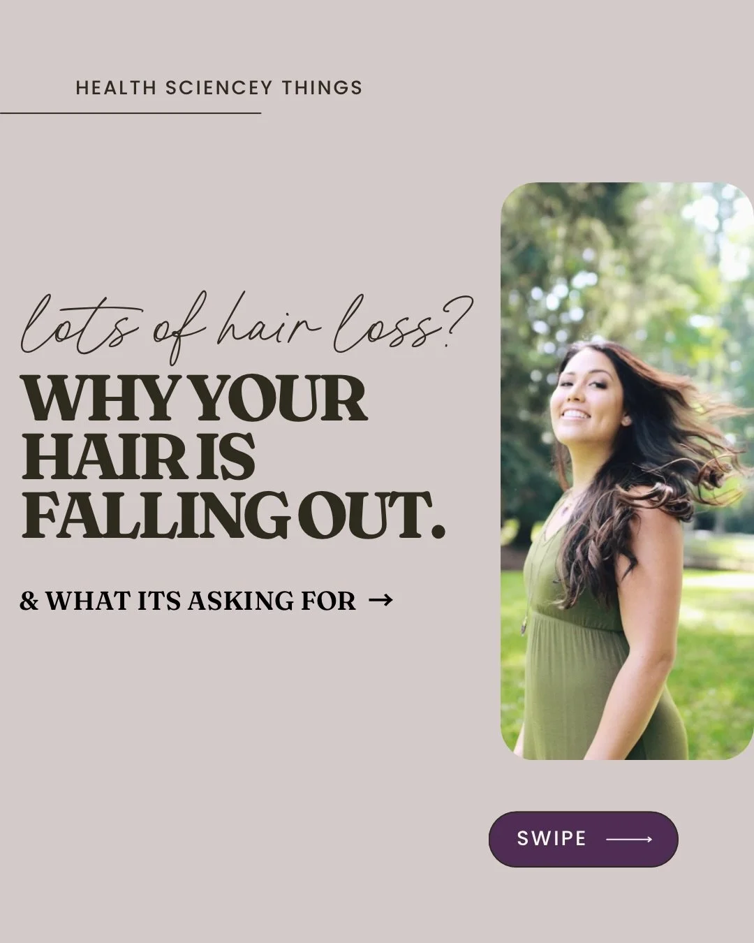 If you&rsquo;ve been finding more hair in your brush, on your pillow, or circling the shower drain lately - I see you. AND I&rsquo;ve been there 😵&zwj;💫

And I want you to know: this isn&rsquo;t just vanity. It&rsquo;s your body trying to get your 