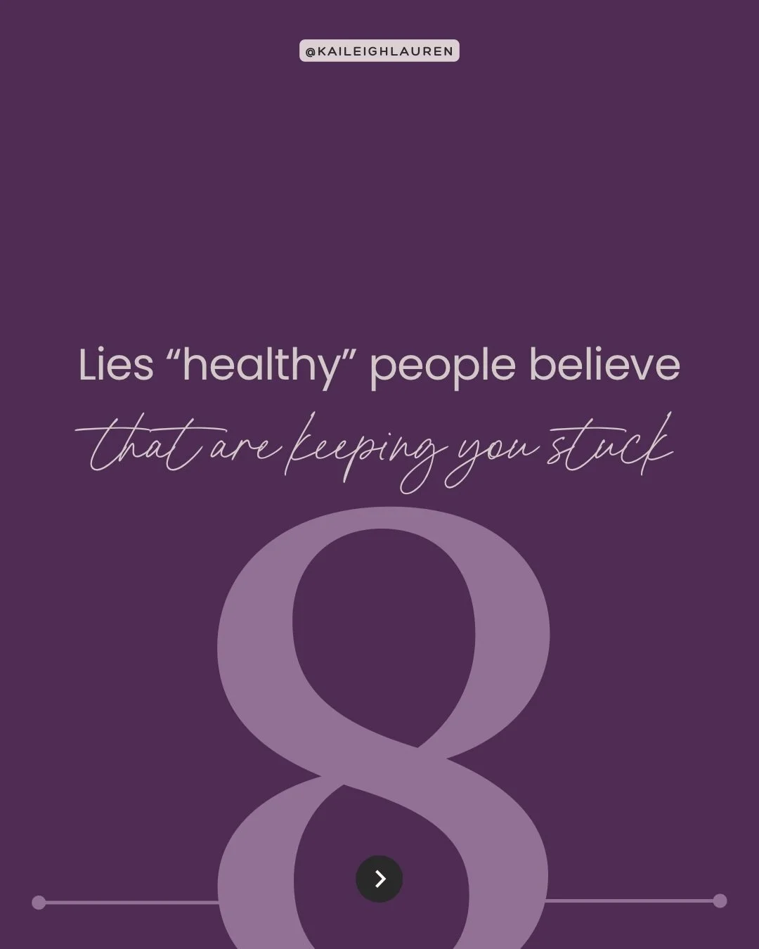 I had a client come to me recently and within the first few mins she said: &ldquo;Just so you to know, I&rsquo;m pretty healthy so idk why my body feels off.&rdquo; 

Then she listed her habits: walks every morning, cooks most nights, takes her suppl