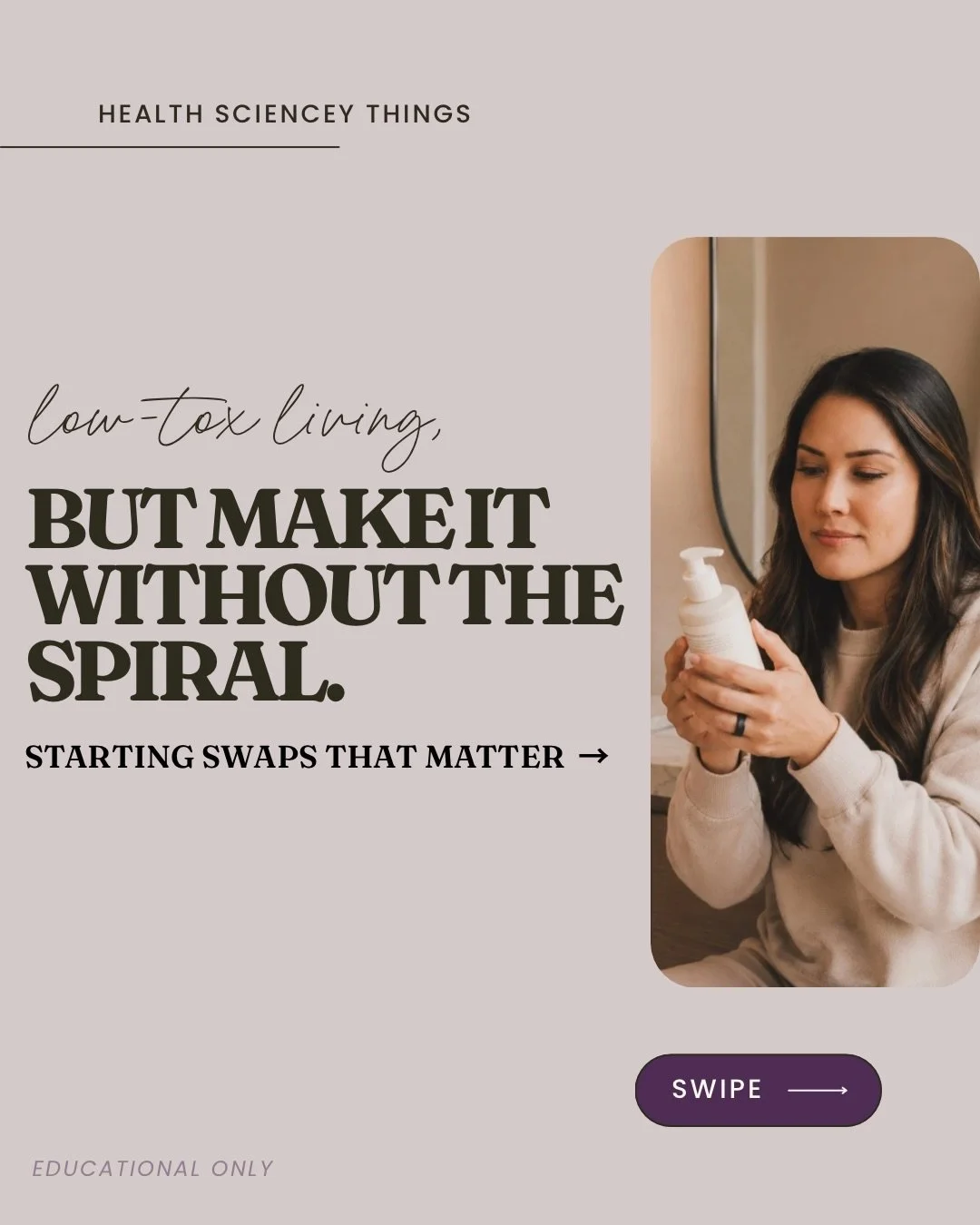 Non-tox living has a better sibling - low-tox living. 

Haven&rsquo;t heard of her? 

Lemme introduce you then. 

Low-tox is essentially a lifestyle where someone emphasizes reducing habits &amp; products &amp; environments that we KNOW well at this 