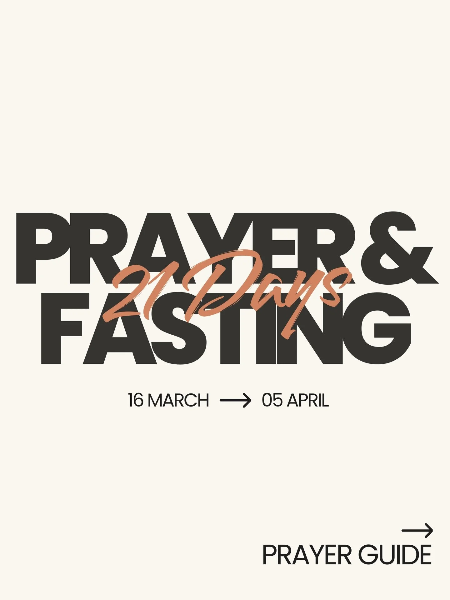 Over the next 21 days, we aim to unite as one body, deepening our collective reliance on God, while also calling on Him to work within our community in ways that only He can. 

Join us as we pray for these 5 specific areas that we desire God to bring
