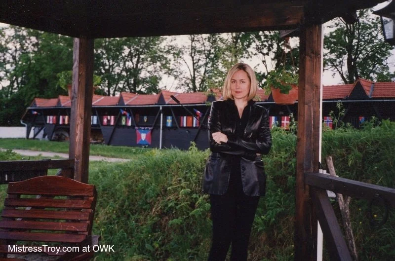 Mistress Troy & OWK Spectator Stands in the background, June 2001