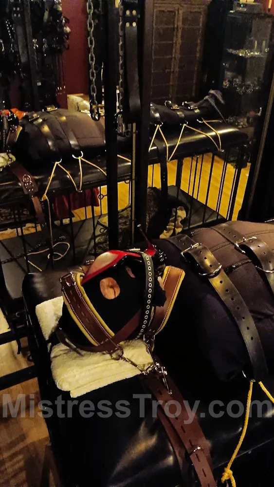 Bound shoe fetishist