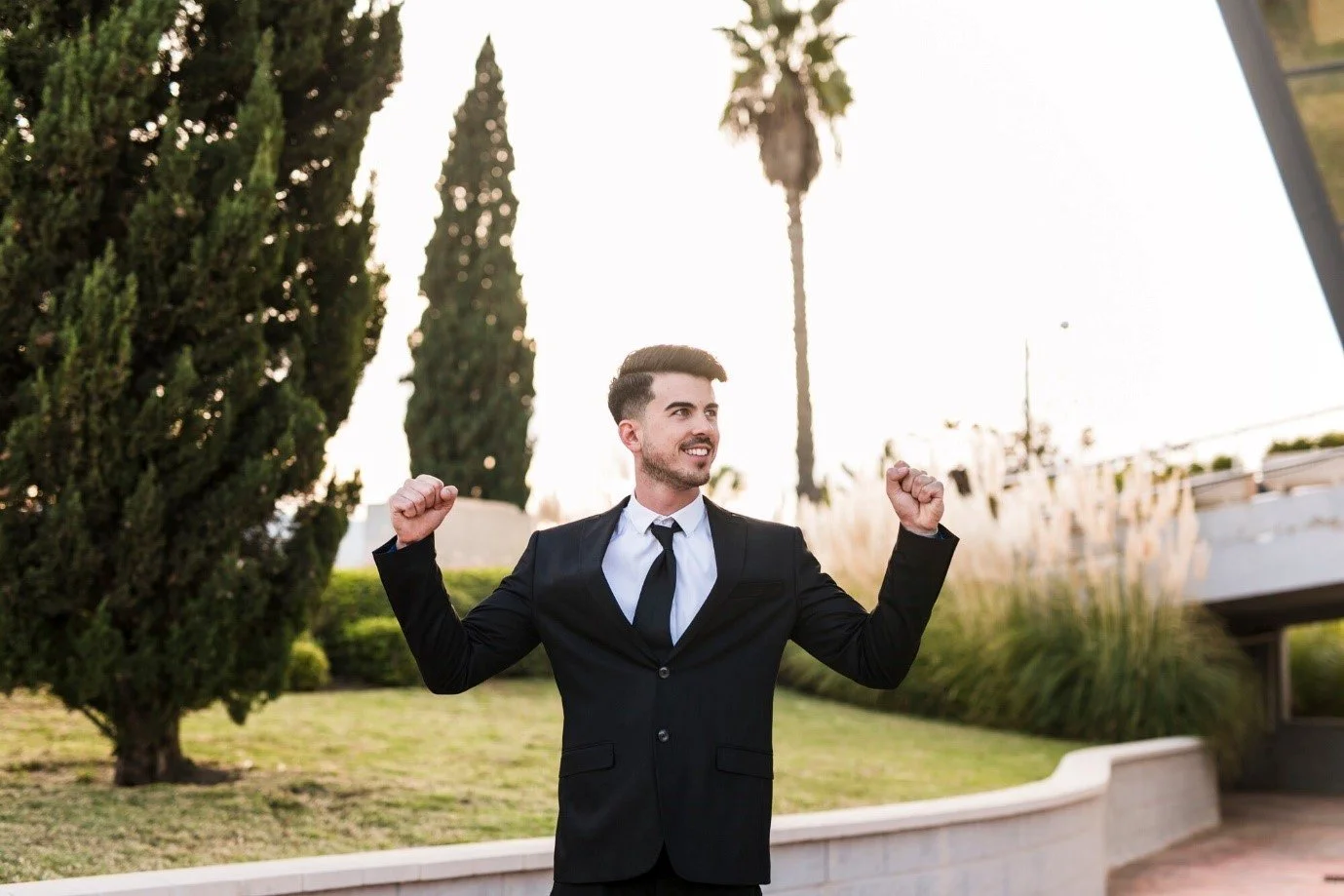 Happy business man