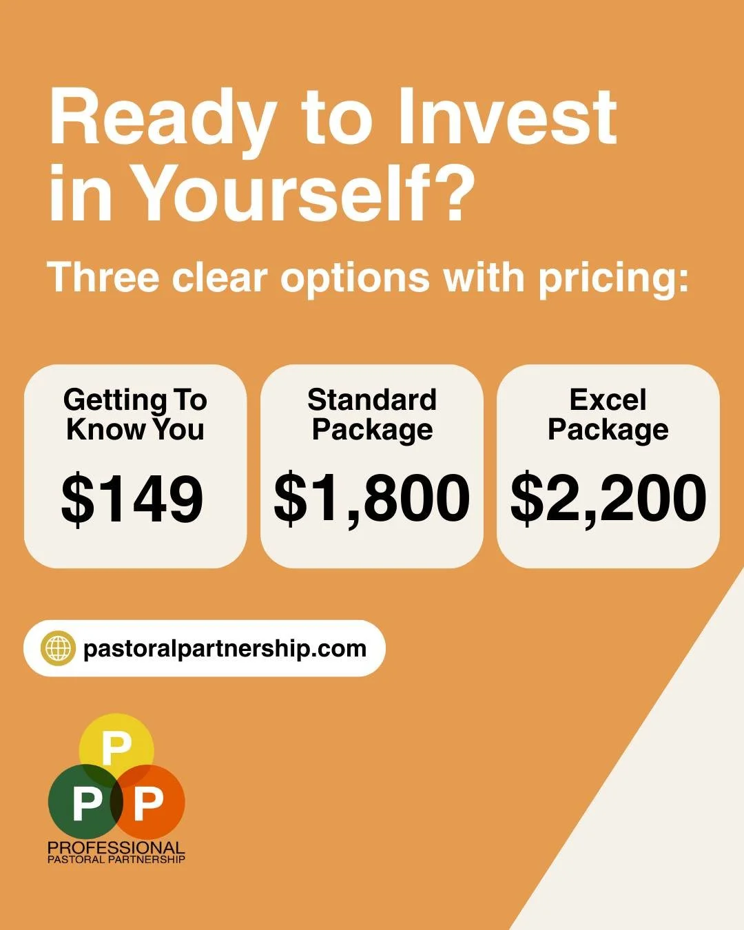 "Every great leader knows this truth: investing in yourself is investing in everyone you serve. 🚀 

Whether you're exploring, seeking ongoing support, or ready for comprehensive growth, the time to start is now. 

Your ministry needs a healthy,