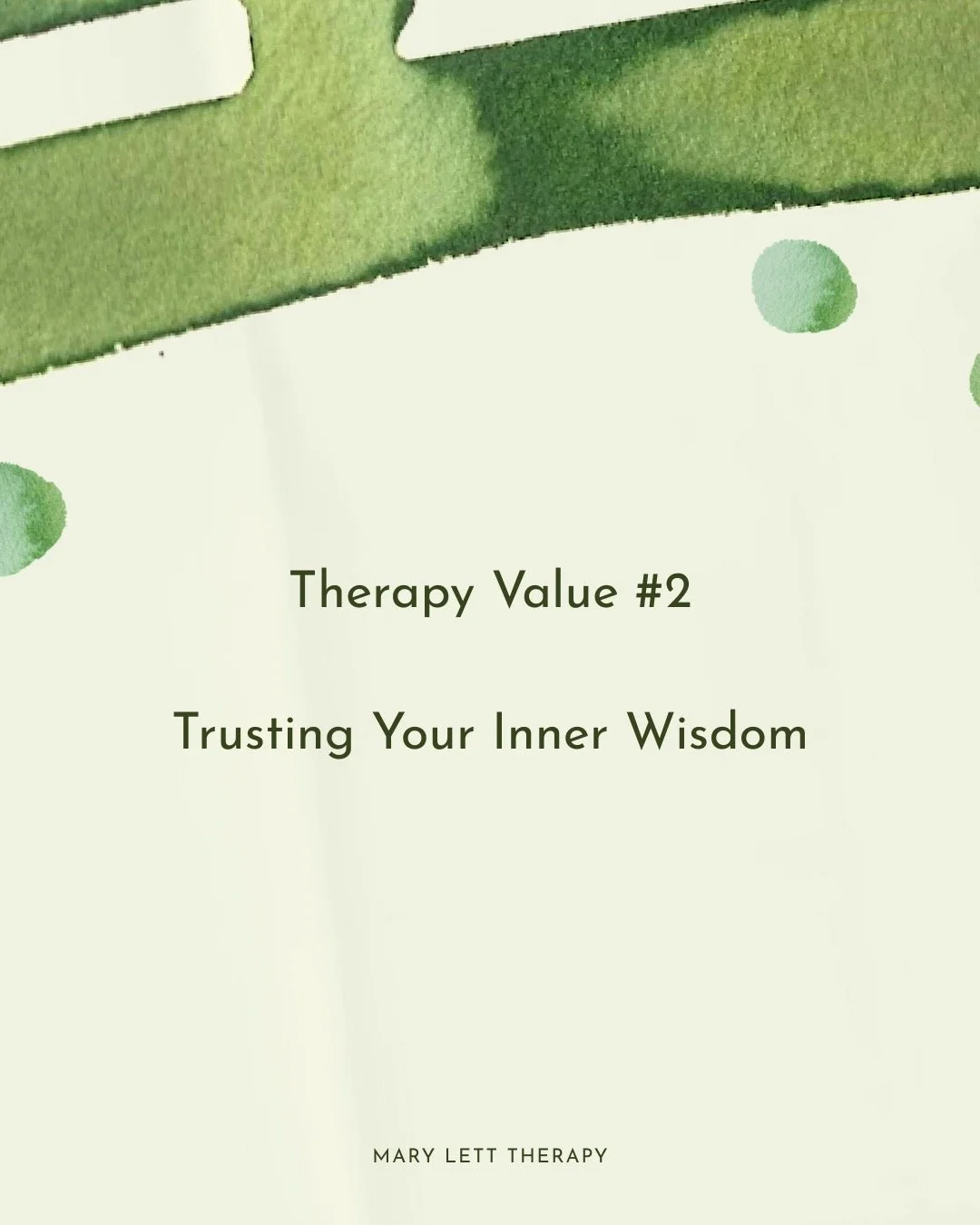 One of the core values of my therapy practice is trusting your inner wisdom.
Inner wisdom can feel impossibly out of reach-- especially when you're depressed, overwhelmed, or anxious.
But it’s still there, waiting to be found.