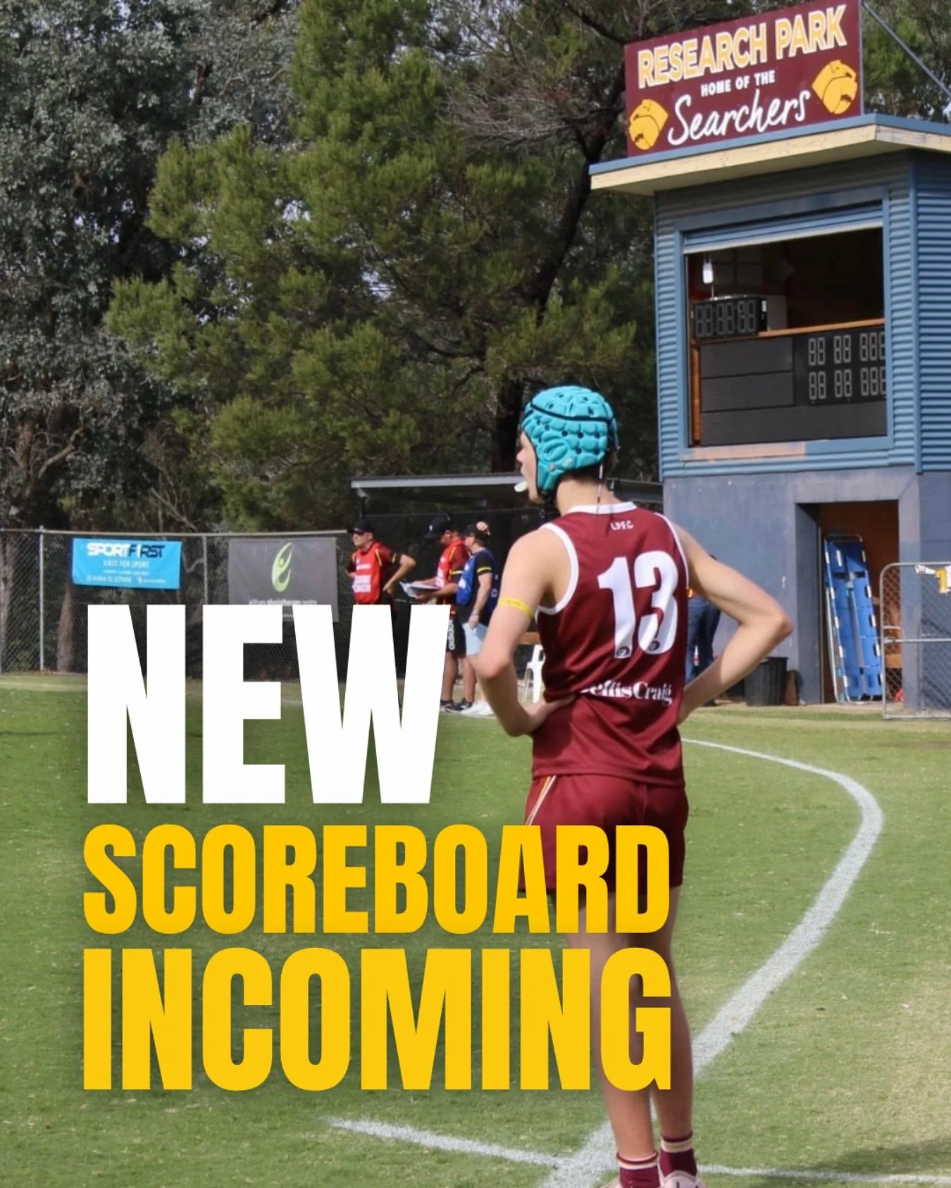SCOREBOARD UPGRADE COMING TO RESEARCH PARK.