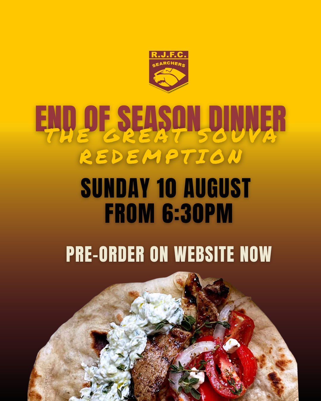 End Of Season Club Dinner