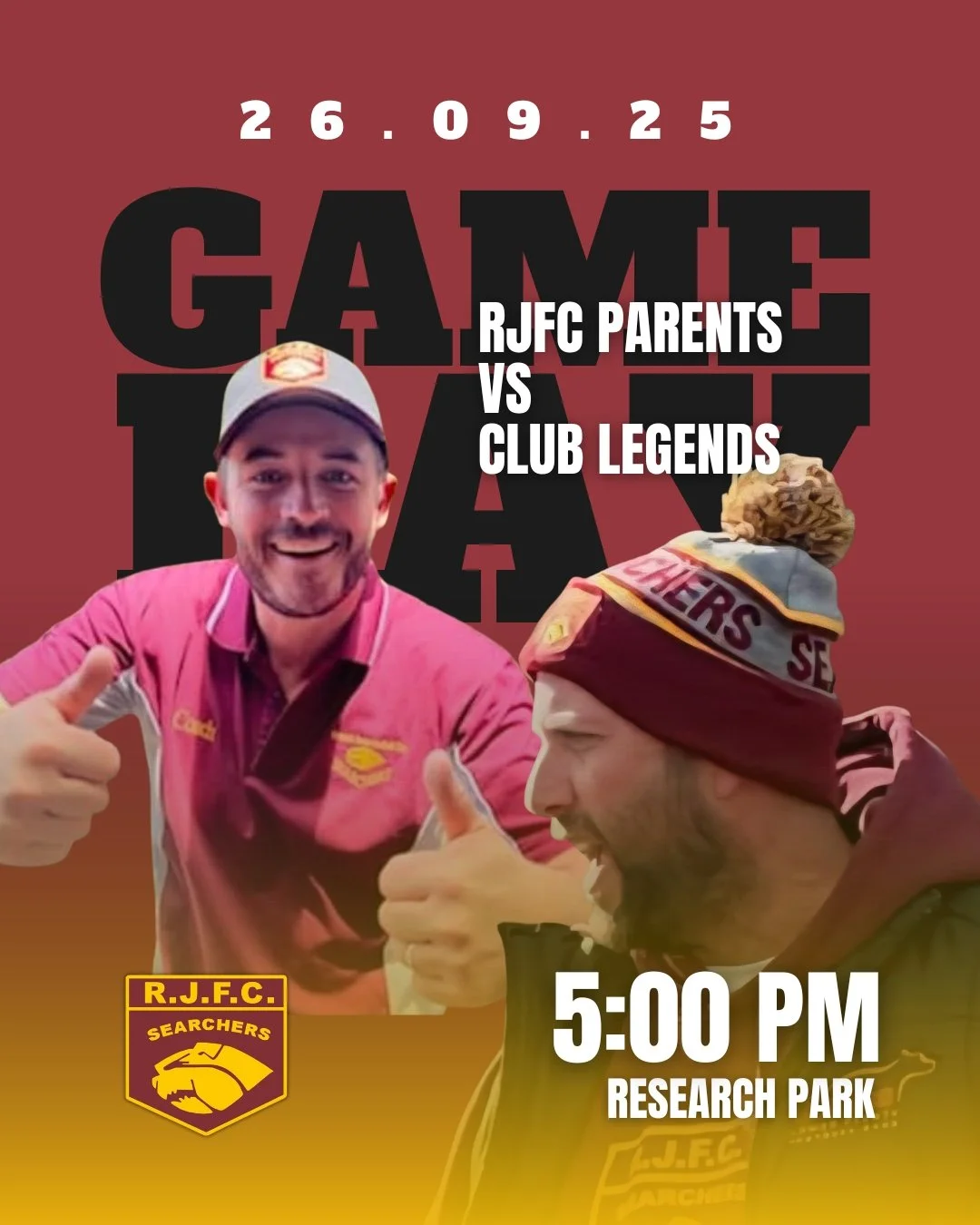 RJFC Parents vs Club Legends Match