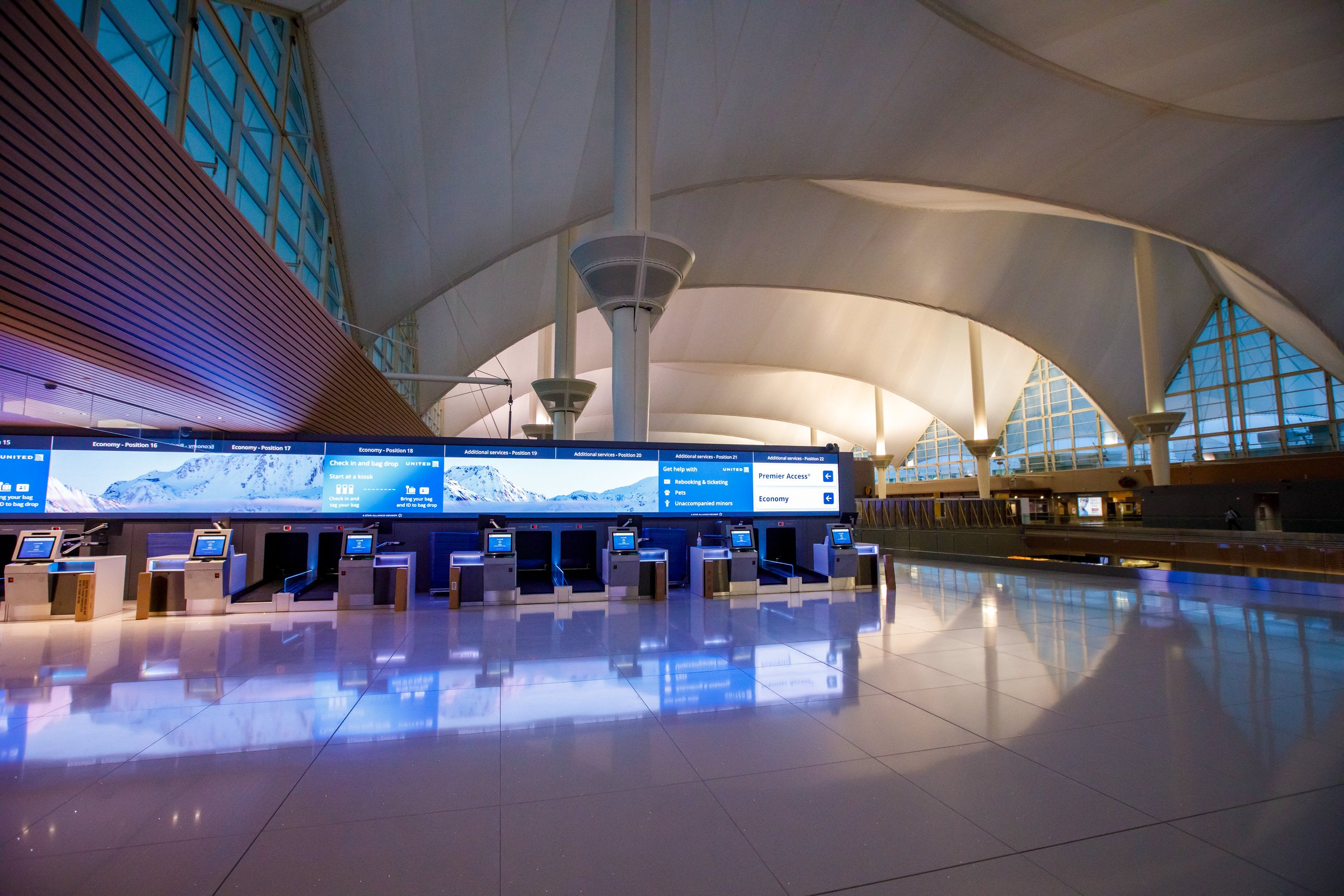 United Ticketing Check-in Lobby