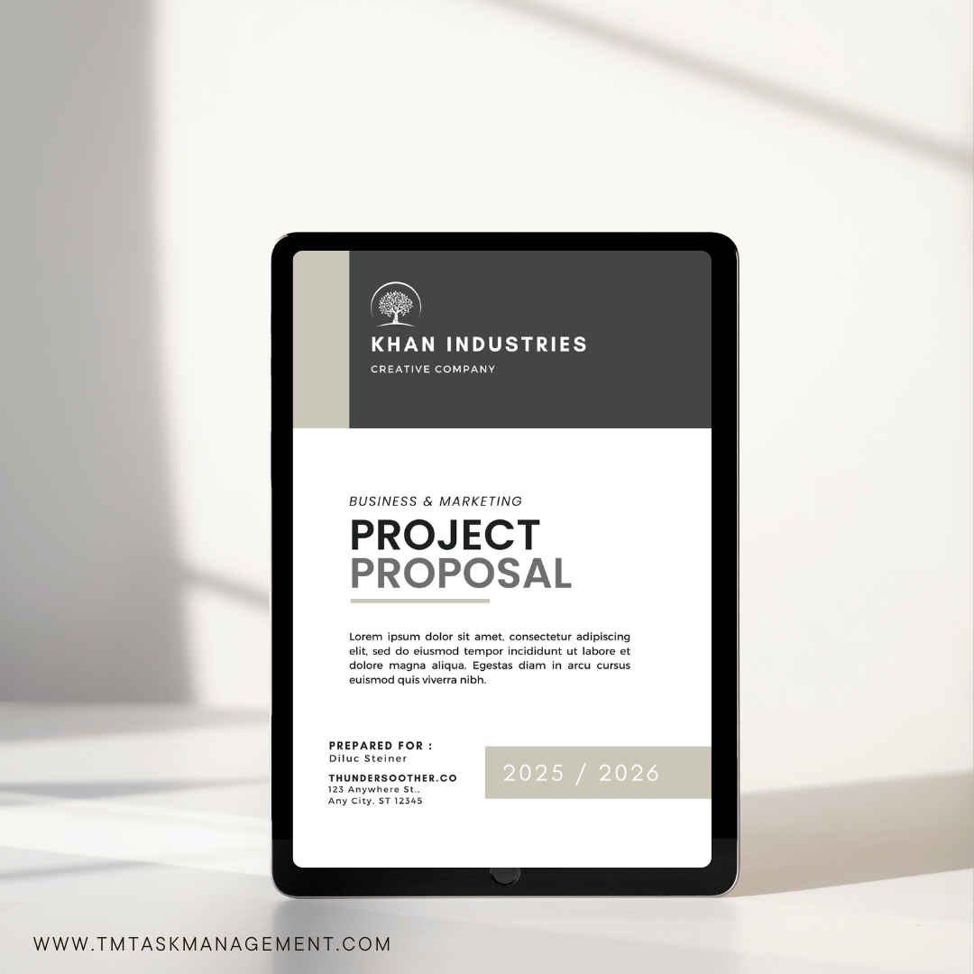CLIENT PROJECT PROPOSAL TEMPLATE