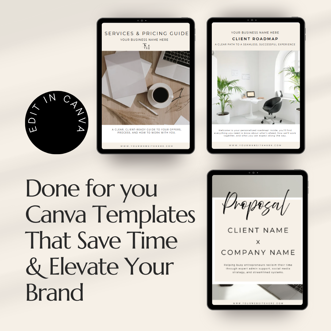 Work Smarter, Not Slower: Why Canva Templates Are a Must for Busy Entrepreneurs