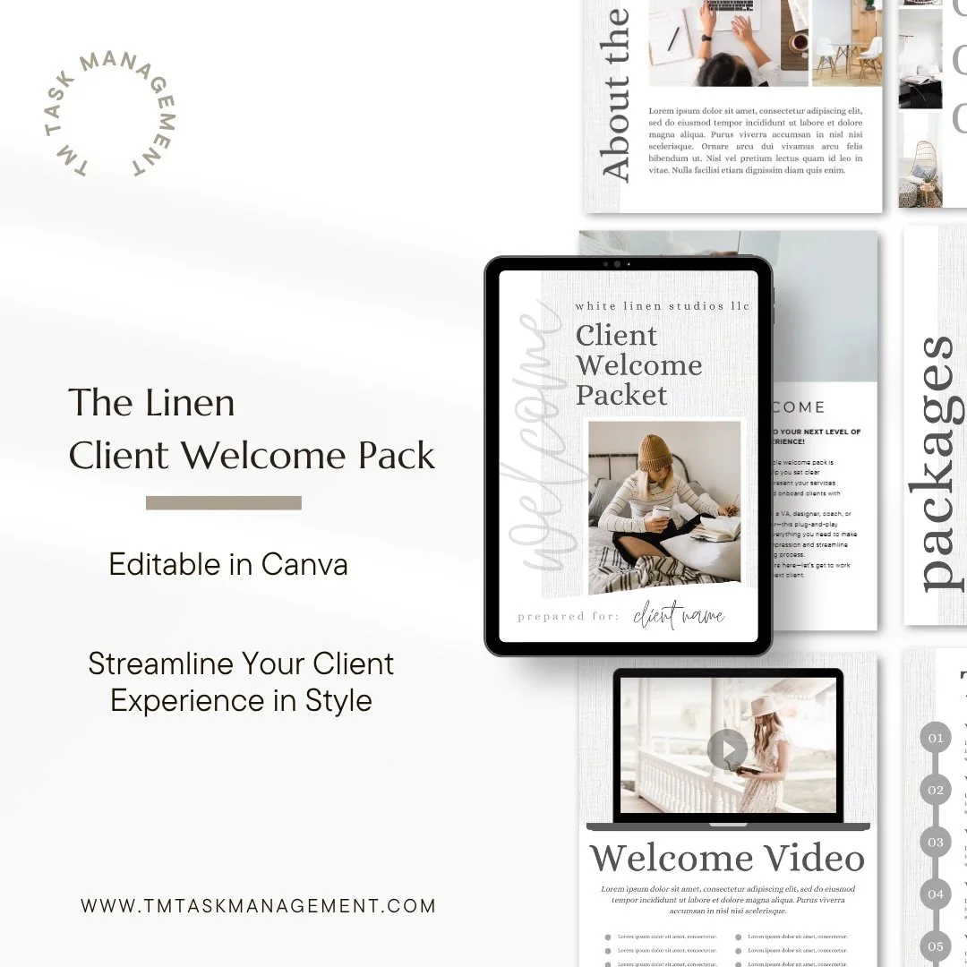 Client Welcome and Onboarding Canva Template