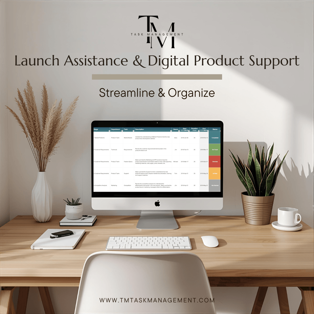Launch Assistance & Digital Product Support