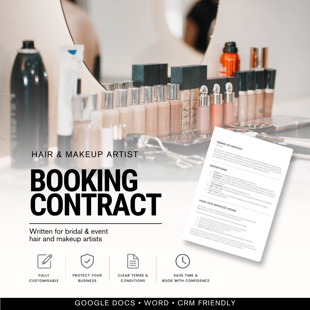 Hair & Makeup Booking Contract
