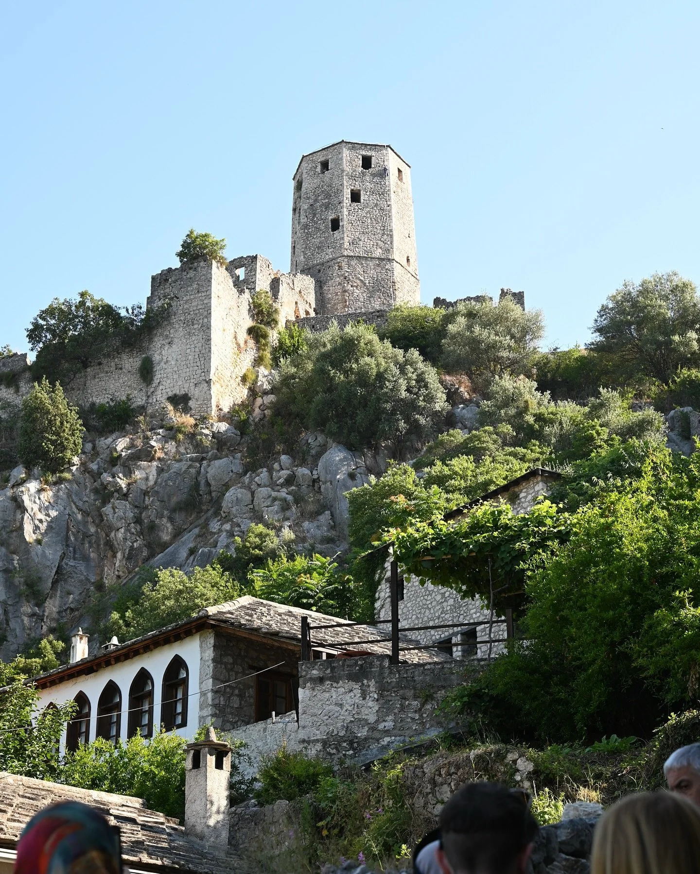 The Walled Town of Počitelj, Čapljina in Bosnia and Herzegovina. July 2023. #photography #pocitelj #bosnia #herzegovina