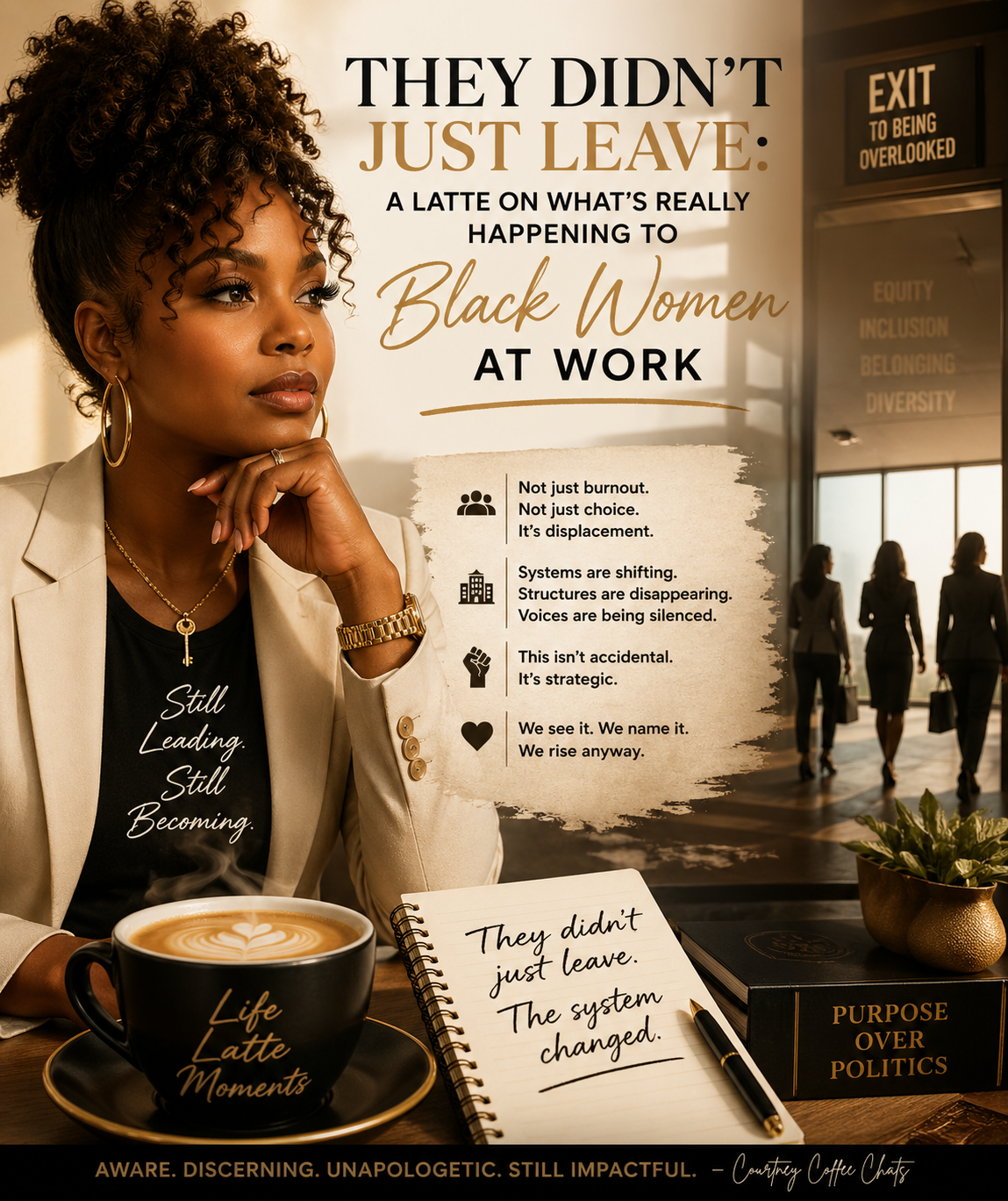 Blog 41/ They Didn’t Just Leave: A Latte on What’s Really Happening to Black Women at Work 