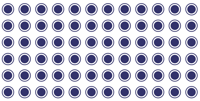 Diagram of Composite Discrete TGSIs requiring 60% luminance contrast