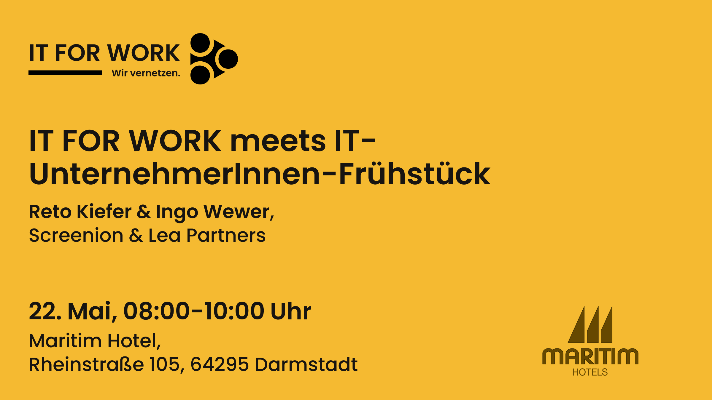 IT FOR WORK meets IT-UnternehmerInnen-Frühstück