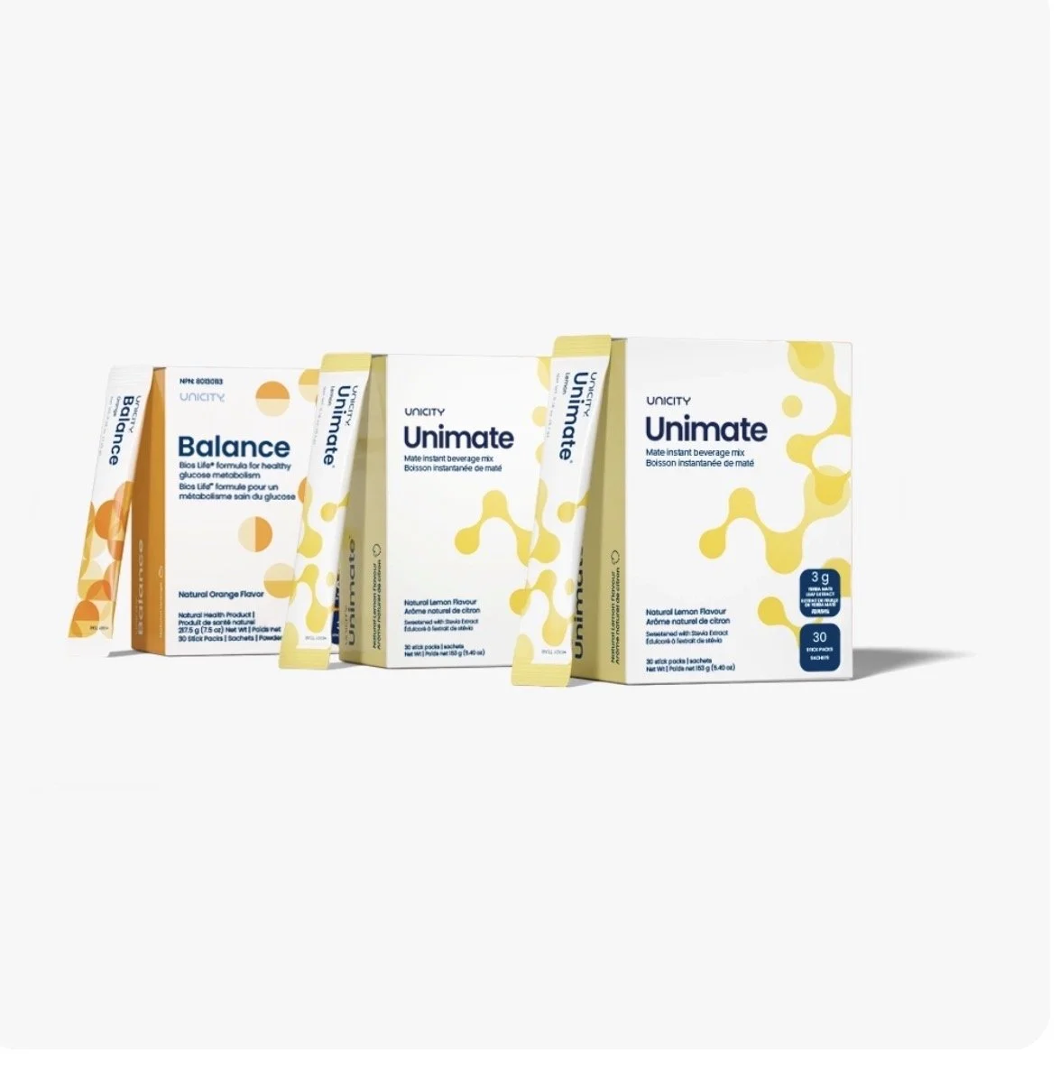 Feel Great Pack - 30 Days  2 boxes of Unimate - 1 box of Balance