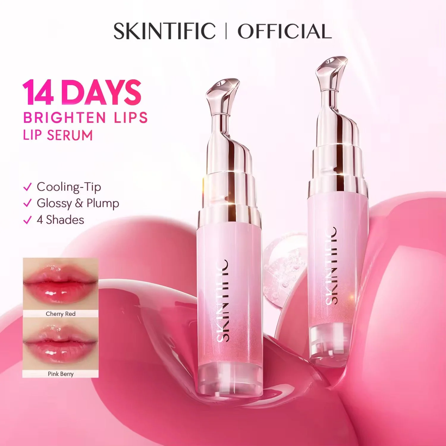 skintific スキンティフィック リップセラム Peptide Lip Serum Hydrating, Brightening & Smoothening Multi-Color
