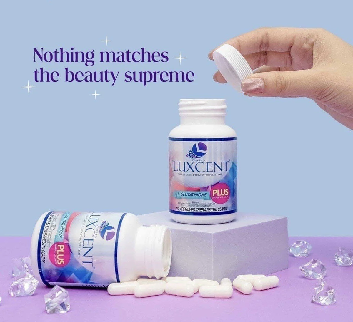 glutathione bleu Lait pour le corps glutathion bleu ultra éclaircissant, anti-tâche, an –  OBB Beaute main image 1