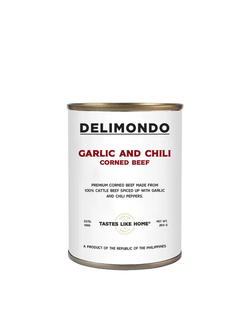 DELIMONDO - GARLIC AND CHILI CORNED BEEF 380g