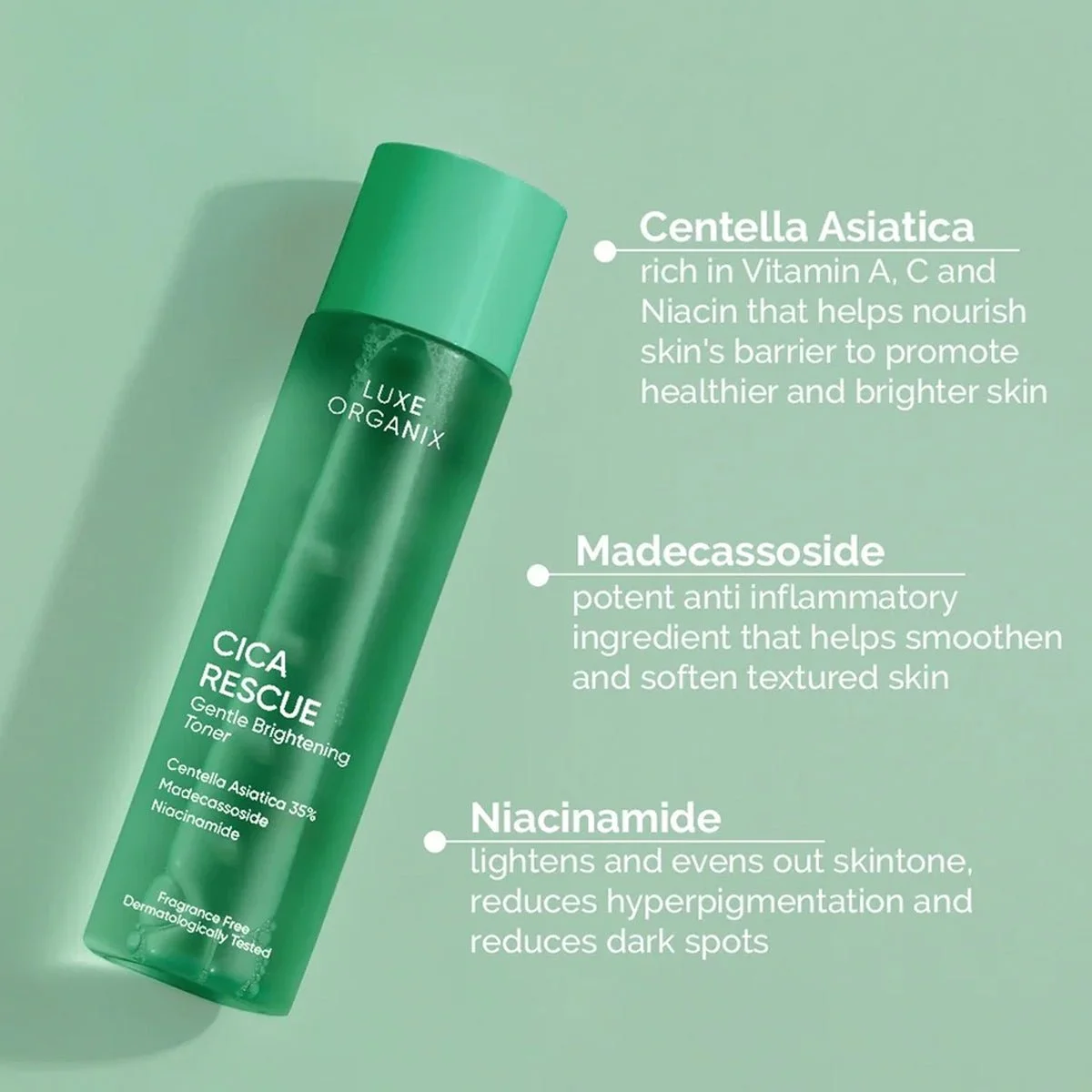 Luxe Organix Cica Rescue Gentle Brightening Set — Beaute Bizz Canada