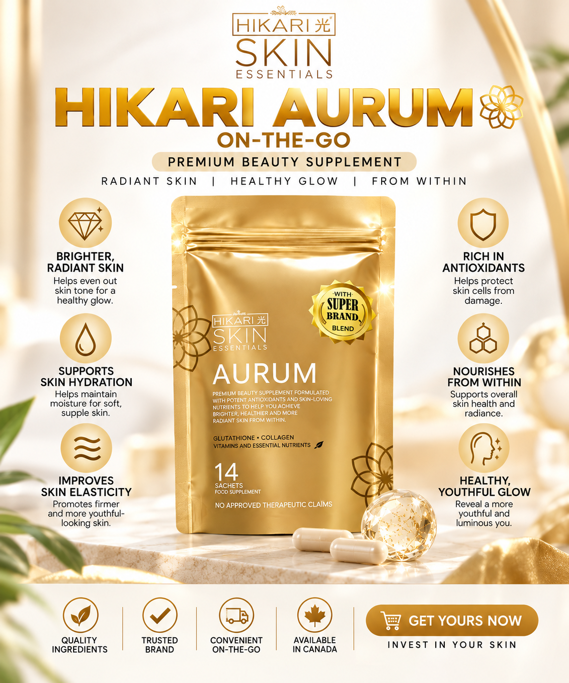 HIKARI AURUM 14 CAPSULE POUCH - NEW PACKAGING