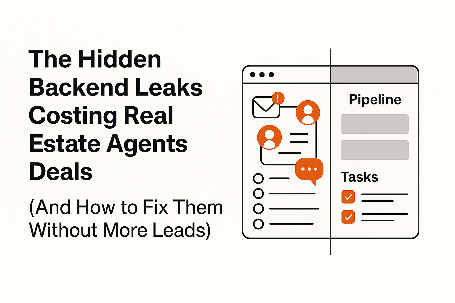 The Hidden Backend Leaks Costing Real Estate Agents Deals (And How to Fix Them Without More Leads)