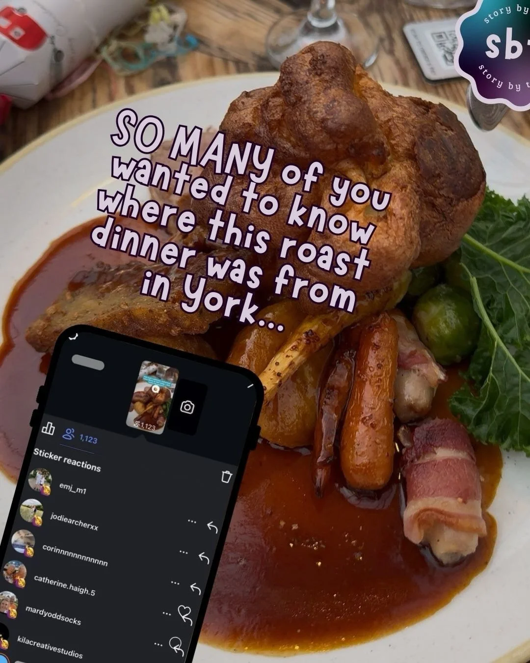 This Roast dinner in York is where it&rsquo;s at 😮&zwj;💨😮&zwj;💨😮&zwj;💨

📍 @thechurchillhotelyork 

&pound;19.95 of pure heaven, and the best part? Cauliflower cheese and pigs in blankets are included in the price 👏 

We had the best Sunday af