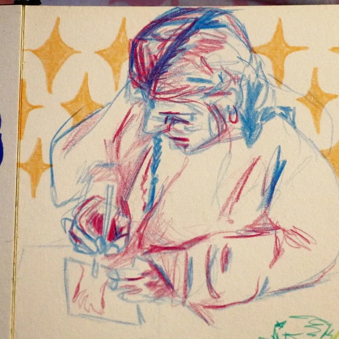 &Ccedil;a dessine &ccedil;a dessine les copain-es
Kerkeur

#sketchbookdrawing #crayondecouleur #sketchart #sketchbook