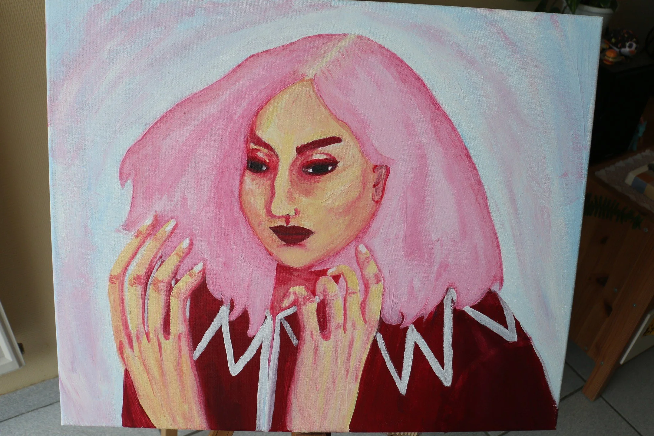 acrylique sur toile !!
60 x 50 cm
:D

#acrylicportrait #portraitacrylique