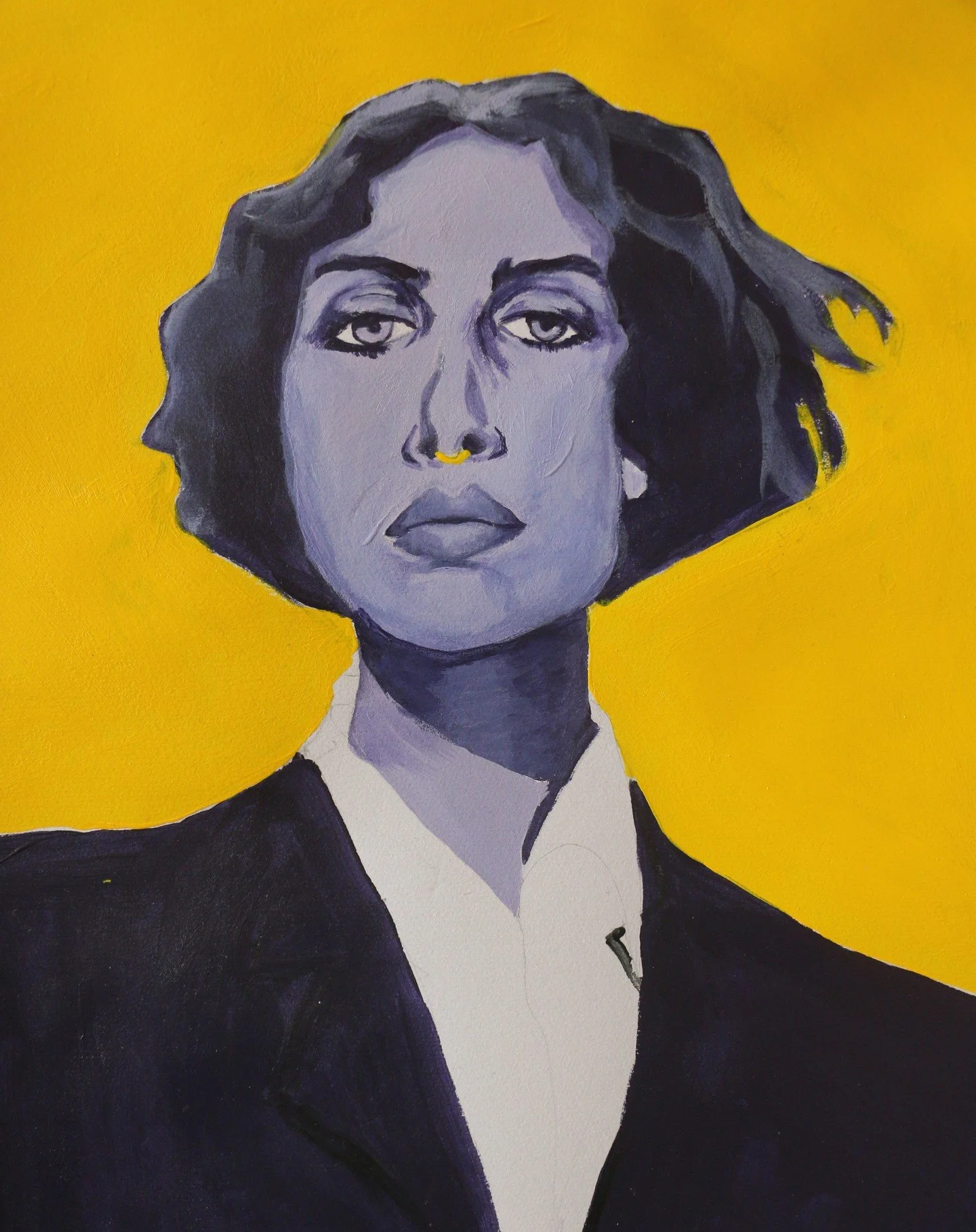 pareil, acrylique sur 150g
d'apr&egrave;s une photo de Chiara Mottironi, @yayasleeps 

#acryliquepainting #portraitpainting #chiaramottironi #portraitacrylique