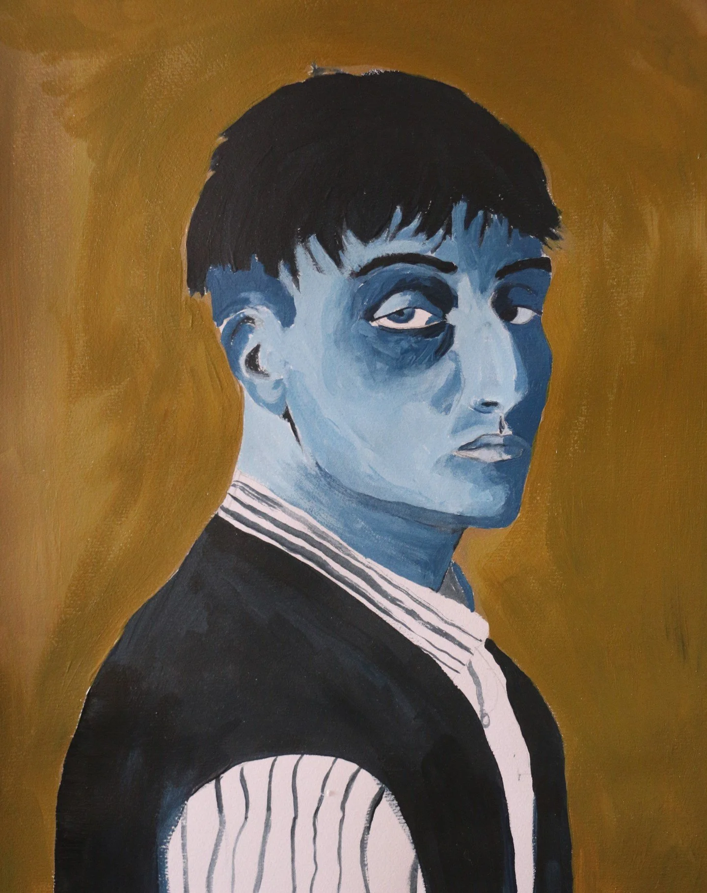 acrylique A3 sur un papier 150g !!
&agrave; partir d'une photo de @thomastapy trouv&eacute;e sur pinterest

#acrylicpainting #portraitpainting #thomastapy #portraitacrylique