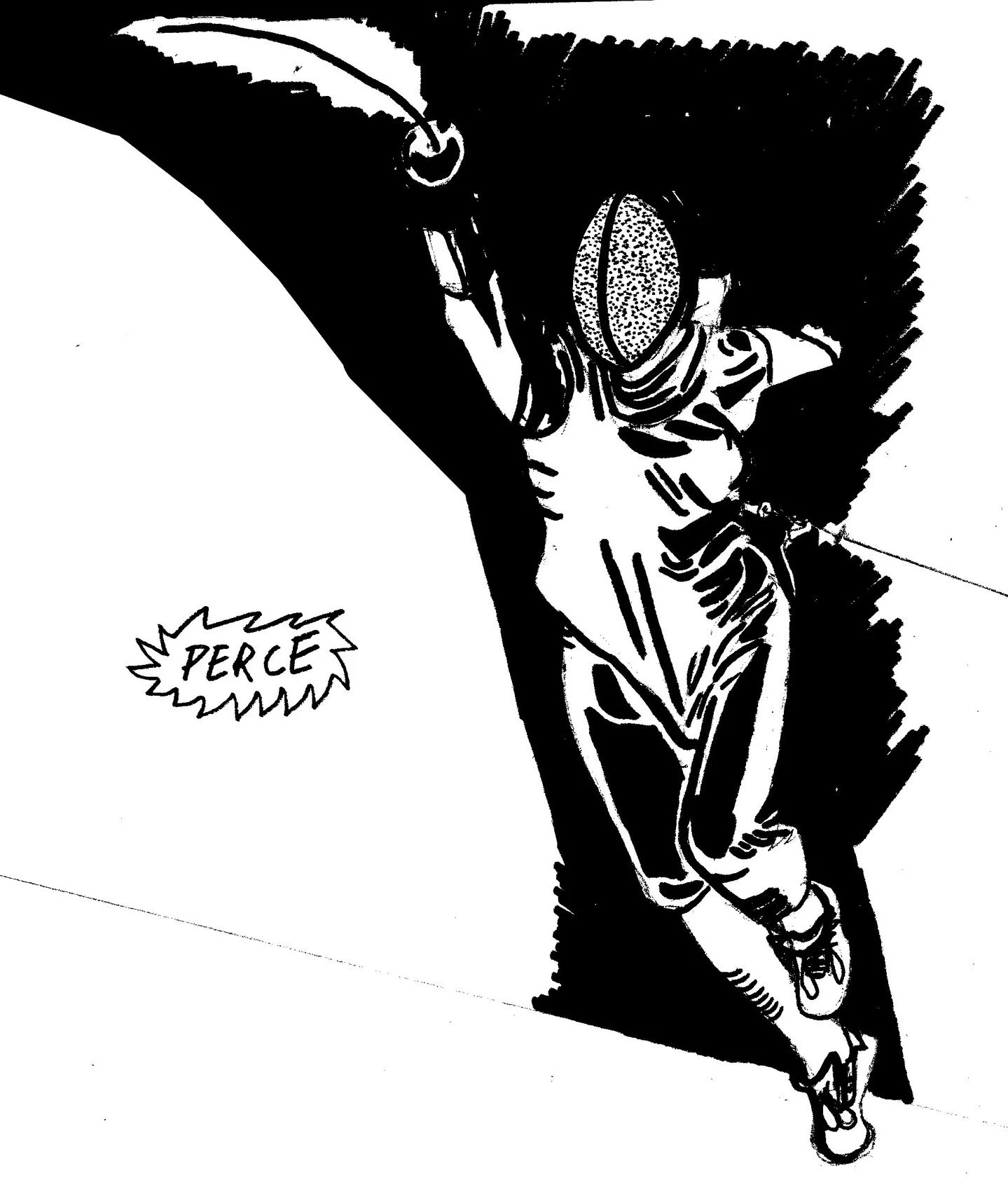 Inktober Jour 6 : &quot;Perce&quot;

Voil&agrave; le ptit gribouillis du jour, inspir&eacute; par &quot;Le ma&icirc;tre d'escrime&quot; d'Arturo P&eacute;rez Reverte, dans lequel j'ai bien aim&eacute; les descriptions des combats et tout 

#inktober2