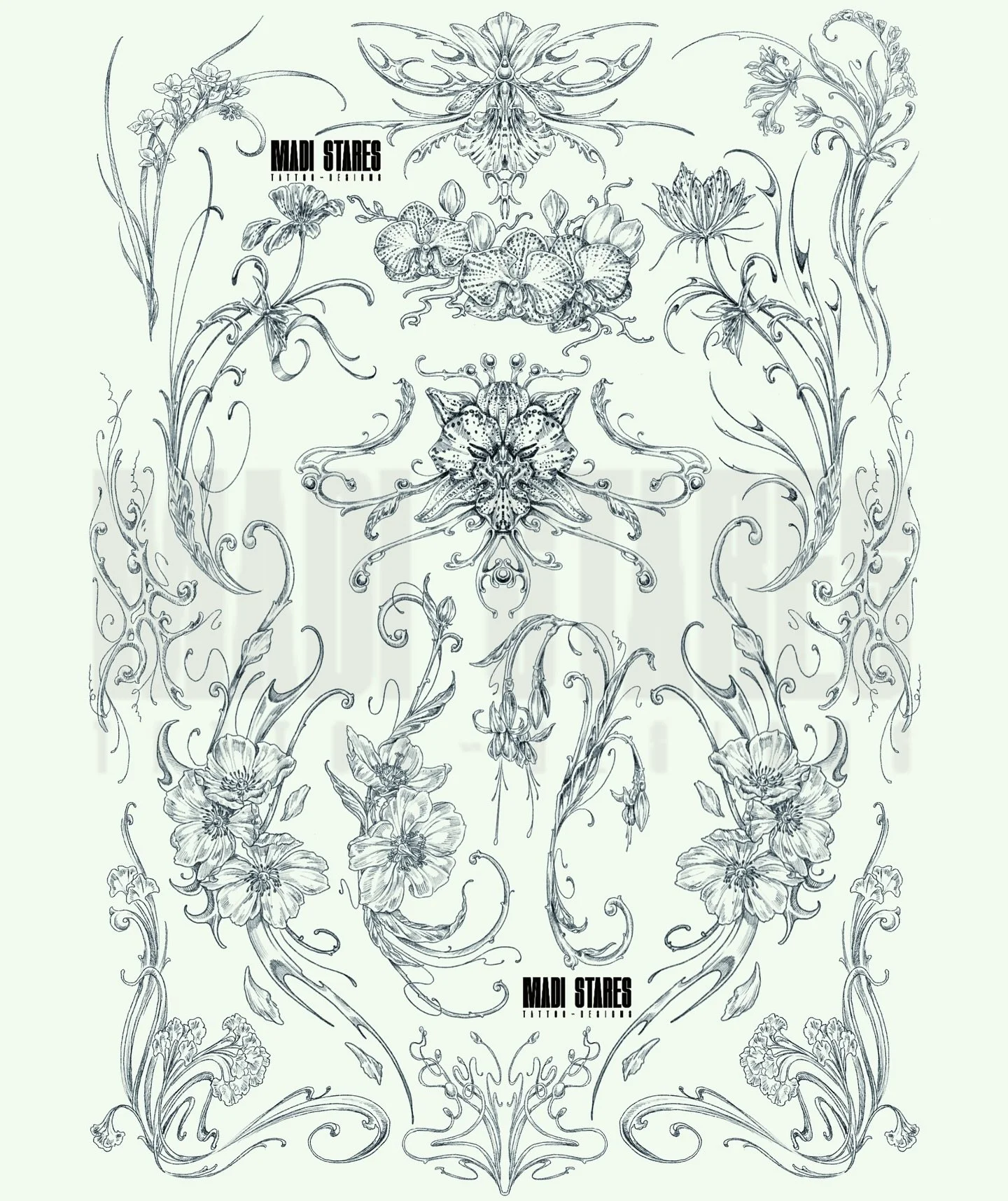 ꧁ 𝓝𝓮𝔀 𝓯𝓵𝓪𝓼𝓱 ꧂

My most detailed page so far, made up of 14 designs 🪽

I really love this one &amp; would be grateful to do any of them🕯️

All designs are not repeatable and have a minimum size to achieve full detail x

First come first serv