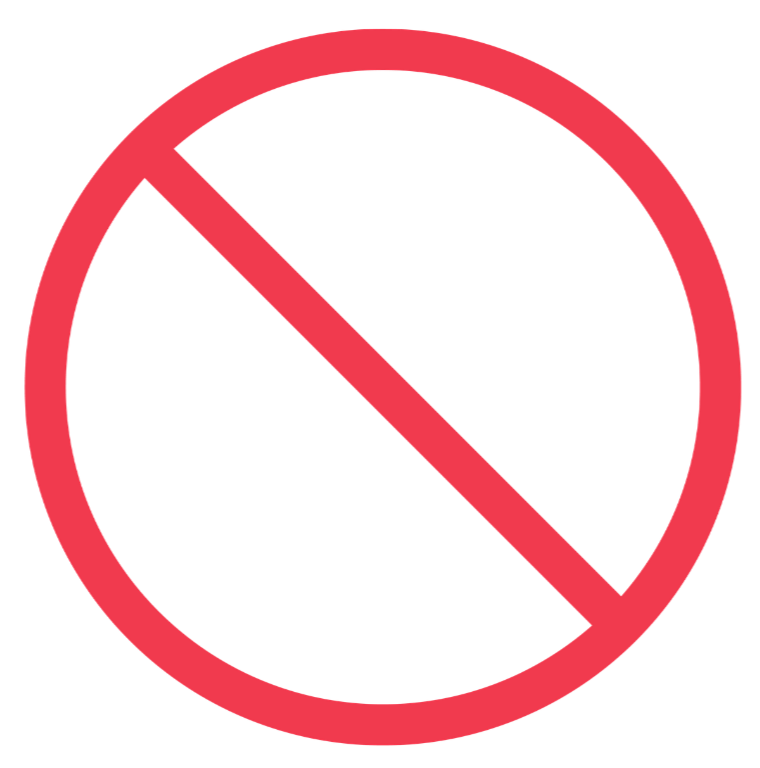 Wolken mit Verbotszeichen, das zeigt, dass Cloud-Dienste nicht erlaubt sind.