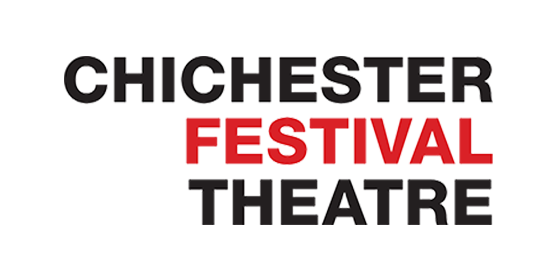 Chichester Festival Theatre logo with the words 'Chichester', 'Festival', and 'Theatre', with 'Festival' in red and the others in black.