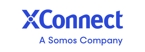 XConnect logo with the tagline "A Somos Company" in blue text.