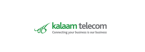 Kalaam Telecom logo with the tagline 'Connecting your business is our business'