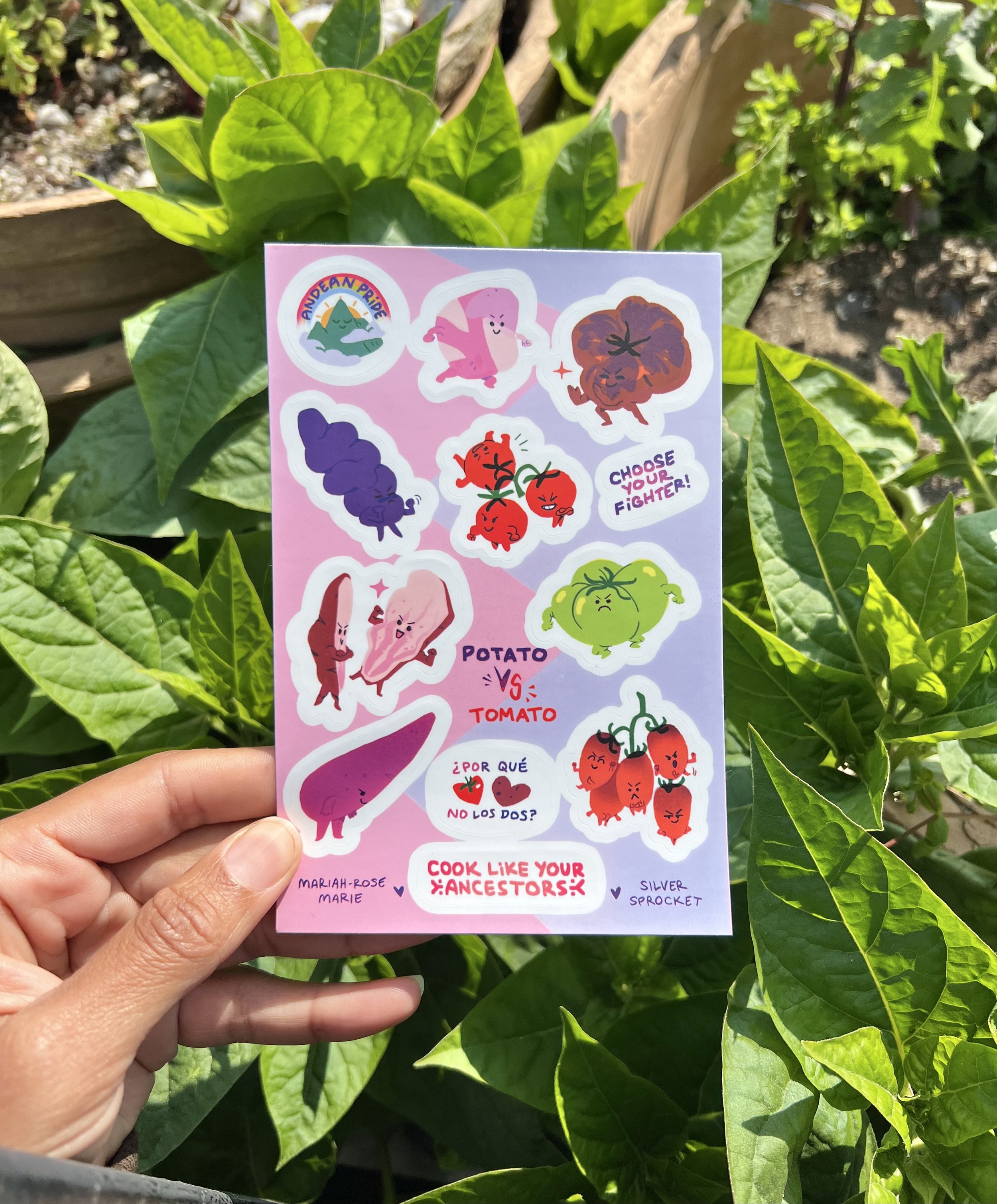 tomato vs potato - sticker