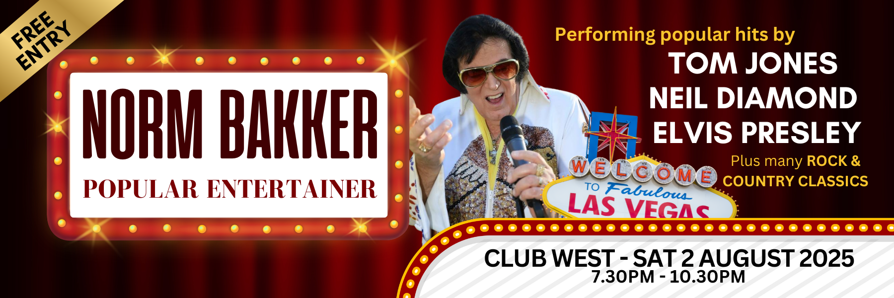 Free Live Music with Norm Bakker