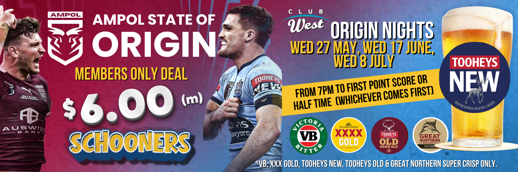Members STATE OF ORIGIN DEAL