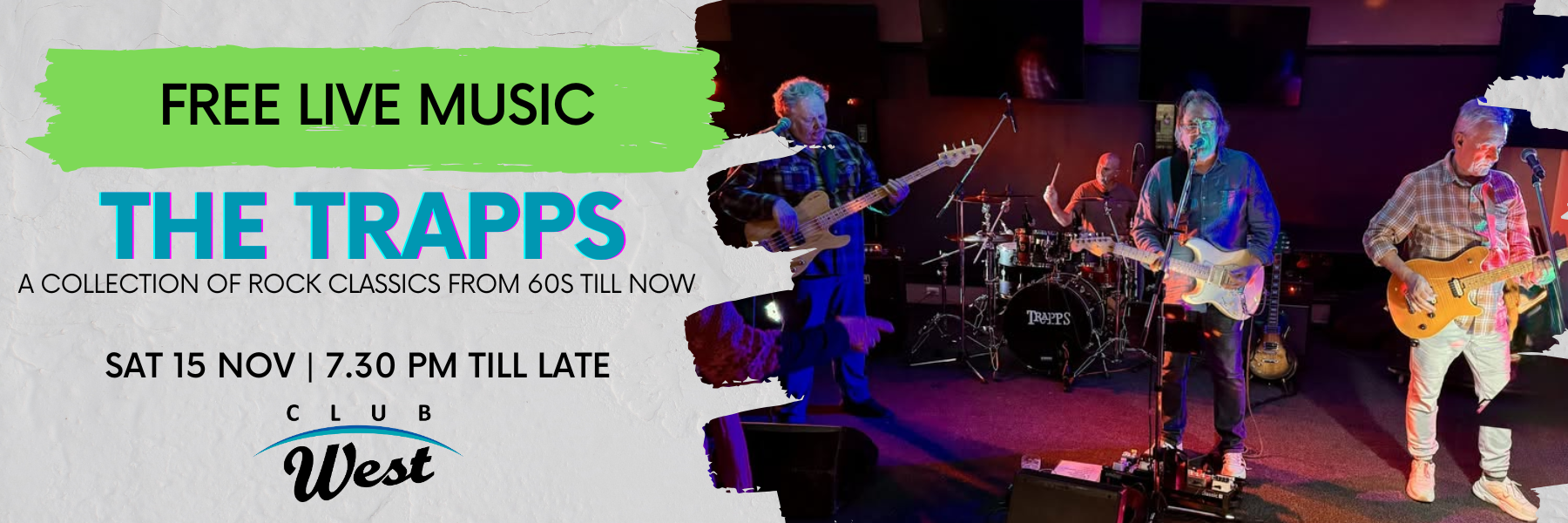 Free Live Music with The Trapps — Club West